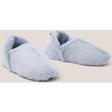 White Stuff Faux Fur Slipper In Blue