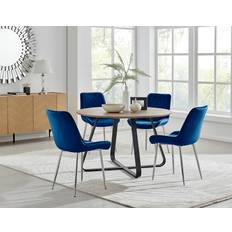 Round Dining Sets Furniturebox Uk Santorini Brown Dining Set