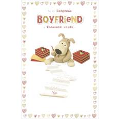 UK Greetings Boyfriend Valentine's Day Card Grey