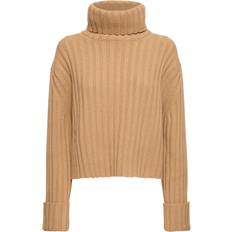 Gucci Women Tops Gucci Wool & Cashmere Turtleneck Sweater Camel