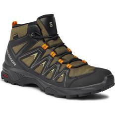 Salomon Hiking Shoes Salomon X Braze Mid Gore-Tex Men's Hiking Waterproof Shoes, Hiking essentials, Athletic design, and Versatile wear, Olive Night