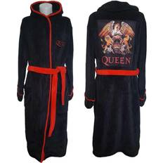 Unisex Robes Queen Classic Crest Bathrobe Black