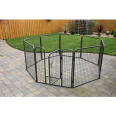 RayGar Heavy Duty 8 Panel Pet Dog Play Pen Run Enclosure