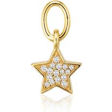 Gold Plated - Men Earrings Sif Jakobs White Zirconia Stella Earring Charm SJ-CH2381-CZ-YG