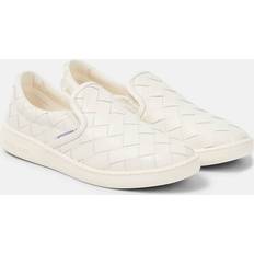 Bottega Veneta Sawyer Intrecciato-leather Slip-on Trainers Womens White