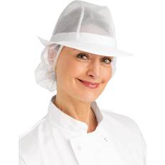 Men - White Hats Nisbets Trilby Hat with Net Snood White