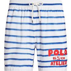 Polo Ralph Lauren Blue - Men Swimwear Polo Ralph Lauren Men's Traveler Striped Swim Trunks Blue