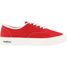 SeaVees Legend Red Womens Plimsolls Canvas