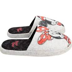 Disney Womens/Ladies Minnie Mouse Slippers Grey