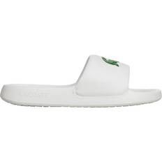Lacoste Slides Lacoste Women's Croco 1.0 Synthetic Slides White & Green