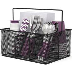 Black Utensil Holders Kitchen Condiment Organizer Caddy Utensil Holder