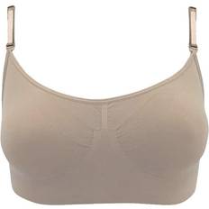 Silky Dance Seamless Clear Back Bra 1 Garment Nude