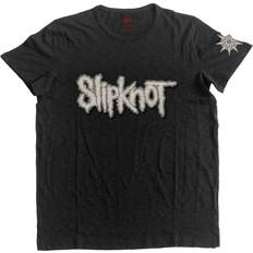 Slipknot Appliqué Logo T-Shirt Black