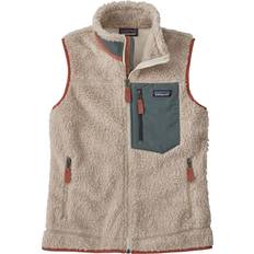 Beige Vests Patagonia Classic Retro X Women's Vest Natural S/Nouveau Green