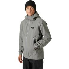 Grey - Men - Shell Jackets Helly Hansen Men’s Verglas Backcountry Ski Jacket Grey Concrete Grey
