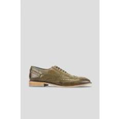 Green Oxford Winston Leather Oxford Brogue Olive