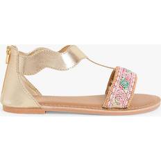 Accessorize Kids' Beaded Sandals, Multi