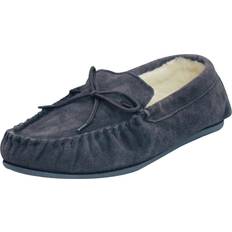 Unisex Moccasins Eastern Counties Leather Wool-blend Hard Sole Moccasins Navy