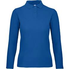 Blue - Women Polo Shirts ID.001 Long Sleeve Polo Blue