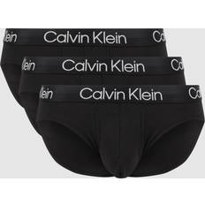 L - Men Knickers Calvin Klein Pack Briefs Modern Structure, Black