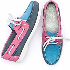 Turquoise - Women Low Shoes Moshulu 'Salcombe 3' Ladies Boat Shoes Turquoise