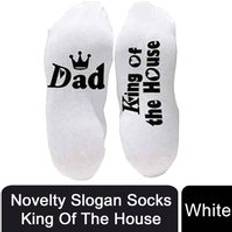 Flo Socks “King of The House” White