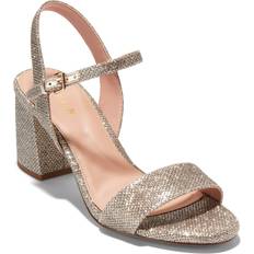 Cole Haan Women Heeled Sandals Cole Haan Women's Josie Block-Heel Sandals Glitter Mesh Glitter Mesh