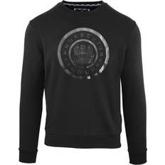 Aquascutum Monotone Circle Logo Black Sweatshirt