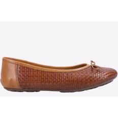 Brown - Women Ballerinas Hush Puppies Janelle Woven Ballerina Womens