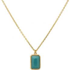 Latelita Portofino Necklace Gold Turquoise Blue One