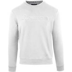 Aquascutum Embossed Brand Logo White Sweatshirt