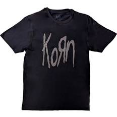 Korn Logo Cotton Hi-Build T-Shirt Black