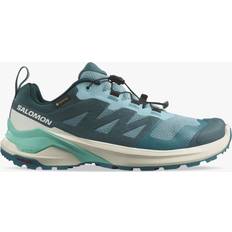 Turquoise - Women Shoes Salomon X Adventure GTX Women's Waterproof Shoes, Turquoise/Vanilla