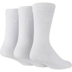 Pringle Pair Pack Bamboo Plain Socks White One