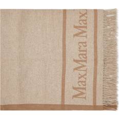 Beige - Women Capes & Ponchos Max Mara Women's Hilde Logo Scarf Sand Sand