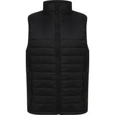 3XL - Unisex Jackets Henbury Padded Gilet Black