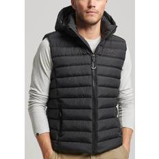 Superdry Bomber Jackets - M - Men Outerwear Superdry Quilted Hooded Padded Gilet