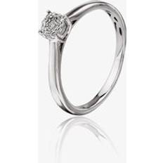 Grey Jewellery Pure Brilliance 9ct White Gold 0.05ct Diamond Cluster Ring THR14566-05 Silver