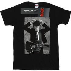 AC/DC Girls Angus Young Distressed Photo Cotton T-Shirt