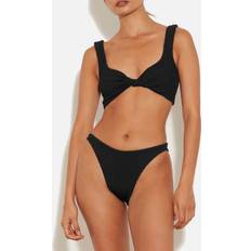 S Bikini Sets Hunza G Juno Seersucker Bikini Black