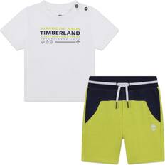 Timberland Baby T-Shirt & Shorts Set, Lime/Multi