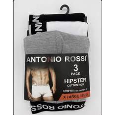 FM London Antonio rossi herren fitted boxer hipster 3er pack gr. Schwarz/Weiß/Grau