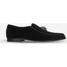 Kurt Geiger Men Low Shoes Kurt Geiger London Loafers Black Velvet Hugh Eagle Head