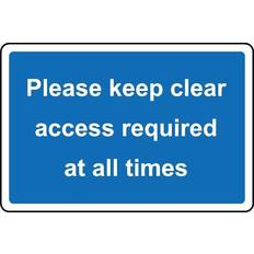 KPCM Display Ltd Please Keep Clear Access Required at All Times 200x150mm