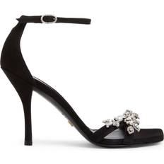 Wide Fit Heeled Sandals Stuart Weitzman NUDIST VOW SANDAL, Klarna Selection, BLACK, SUEDE