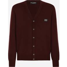 Men - Red Cardigans Dolce & Gabbana Cashmere and wool cardigan wine