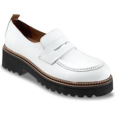 Bueno Women's Annie Loafers White White