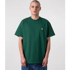 Gold T-shirts Carhartt WIP Chase Cotton T-Shirt Green