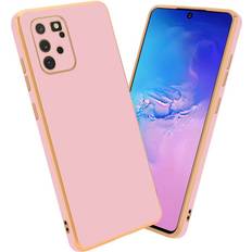 Cadorabo Glossy Pink Gold Case for Samsung Galaxy A91 S10 LITE M80s Protective Cover made of flexible TPU Etui silicone and with protection