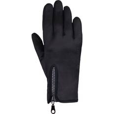 Hy Equestrian Stalactite Zipped Riding Gloves Black